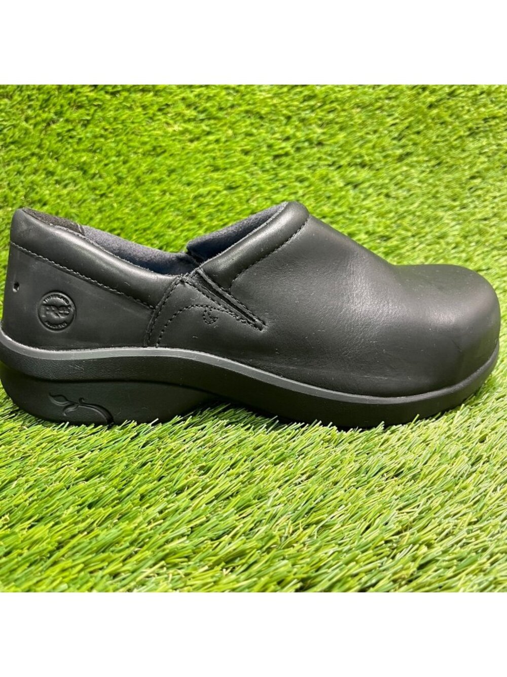 Timberland PRO Newbury Womens Size 9.5D Black Alloy Toe Work Slip-On Clog Shoes